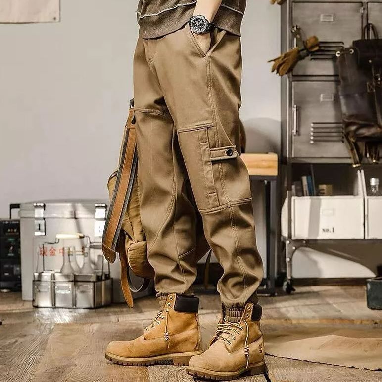 Men's Casual Retro American Loose Harem Pants Cargo