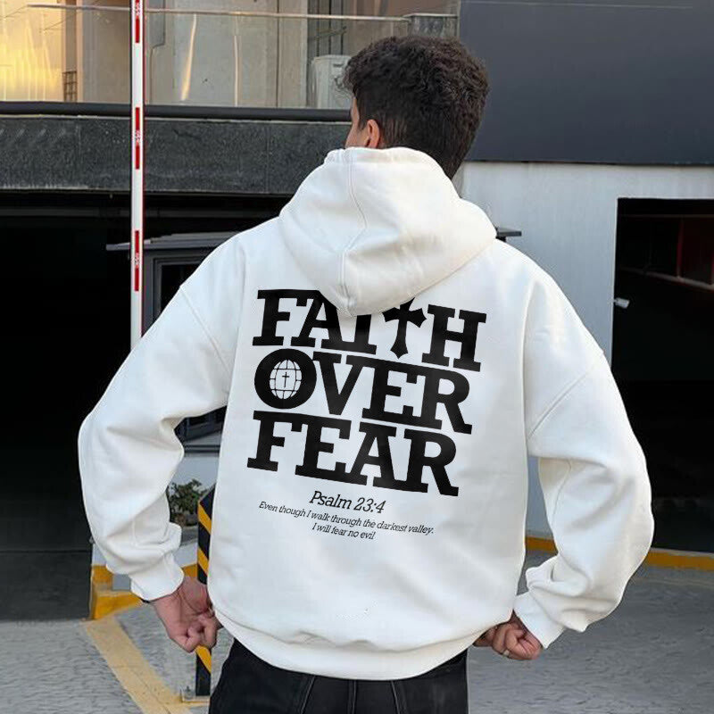 Faith Over Fear Print Hoodie