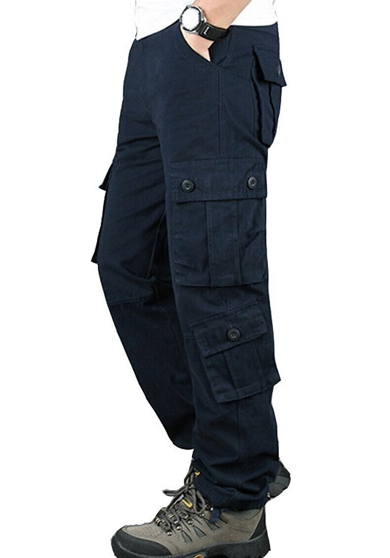 Men's Military Work Pants Hiking Cargo Pants Tactical Pants 8 Pockets Outdoor Ripstop Quick Dry Multi Pockets Breathable Cotton Combat Pants / Trousers Bottoms Army Green Black Blue Khaki
