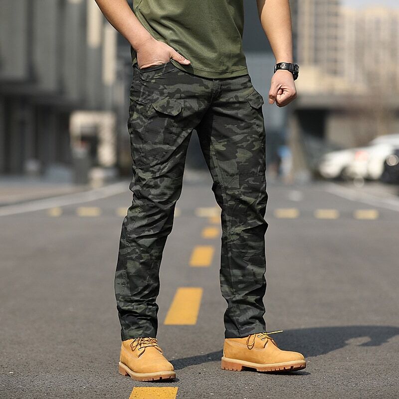 Men's Outdoor Multiple Pockets Full Length Pants