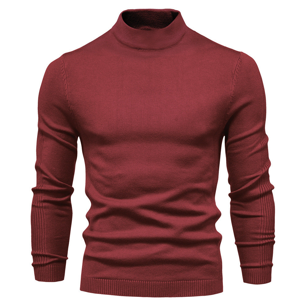 Men's Pollover Casual Knitted Crew Neck Sweatshirt