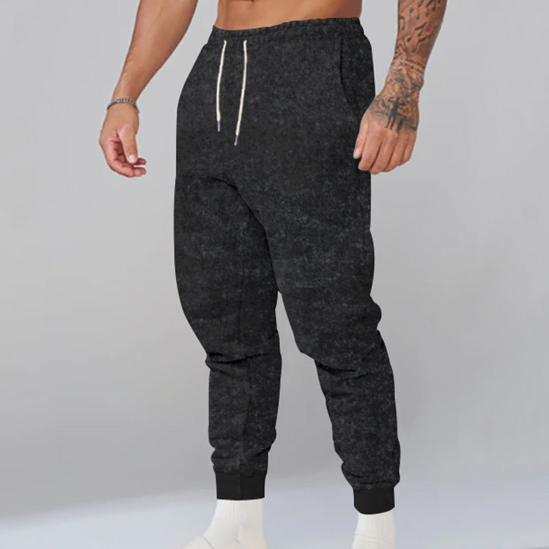 Men's Casual Sports Wide Leg Elastic Slim Fit Pants