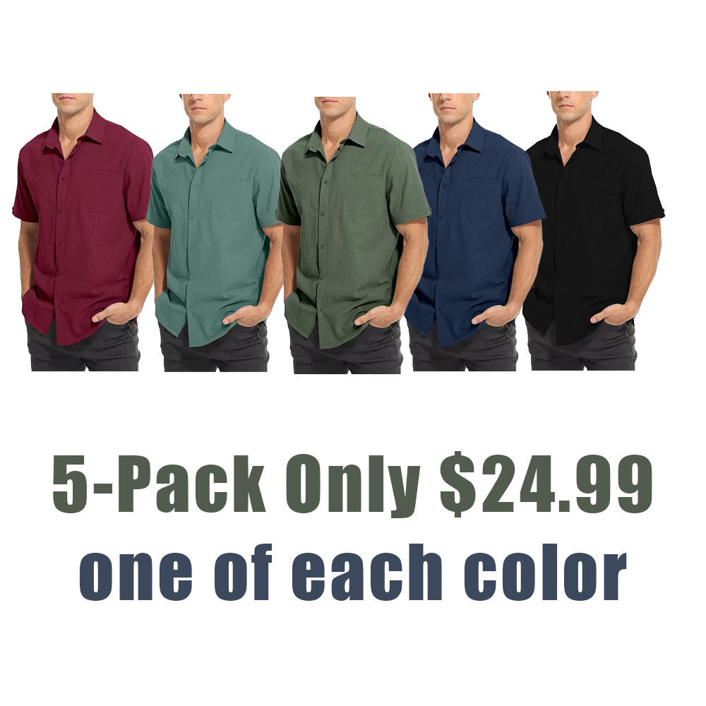 Casual Button Down Cotton Shirts