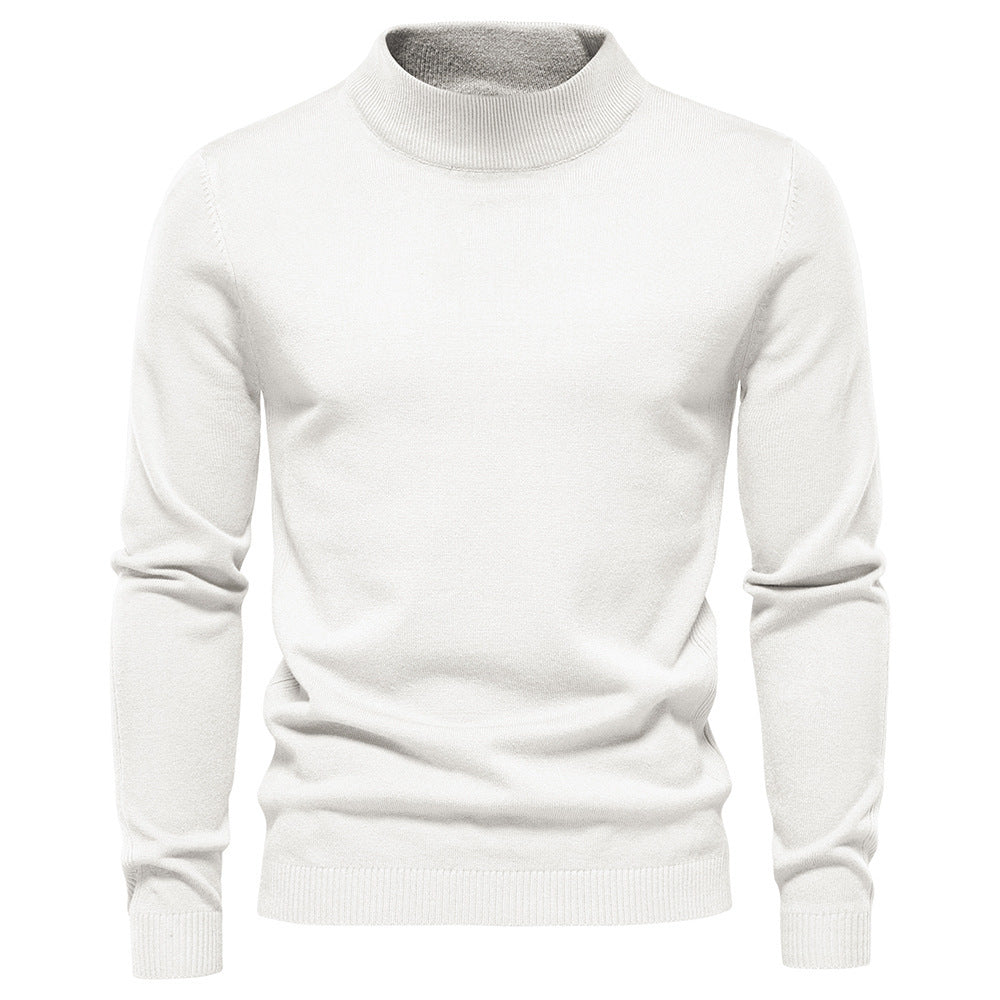 Men's Pollover Casual Knitted Crew Neck Sweatshirt