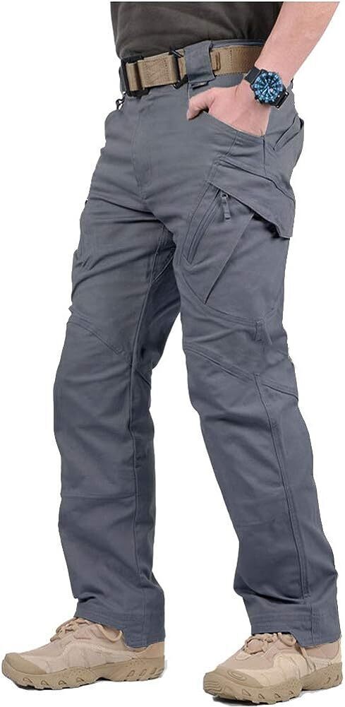 7-packs  Men's Assault Tactical Pants Lightweight Cotton Outdoor Military Combat Cargo Trousers