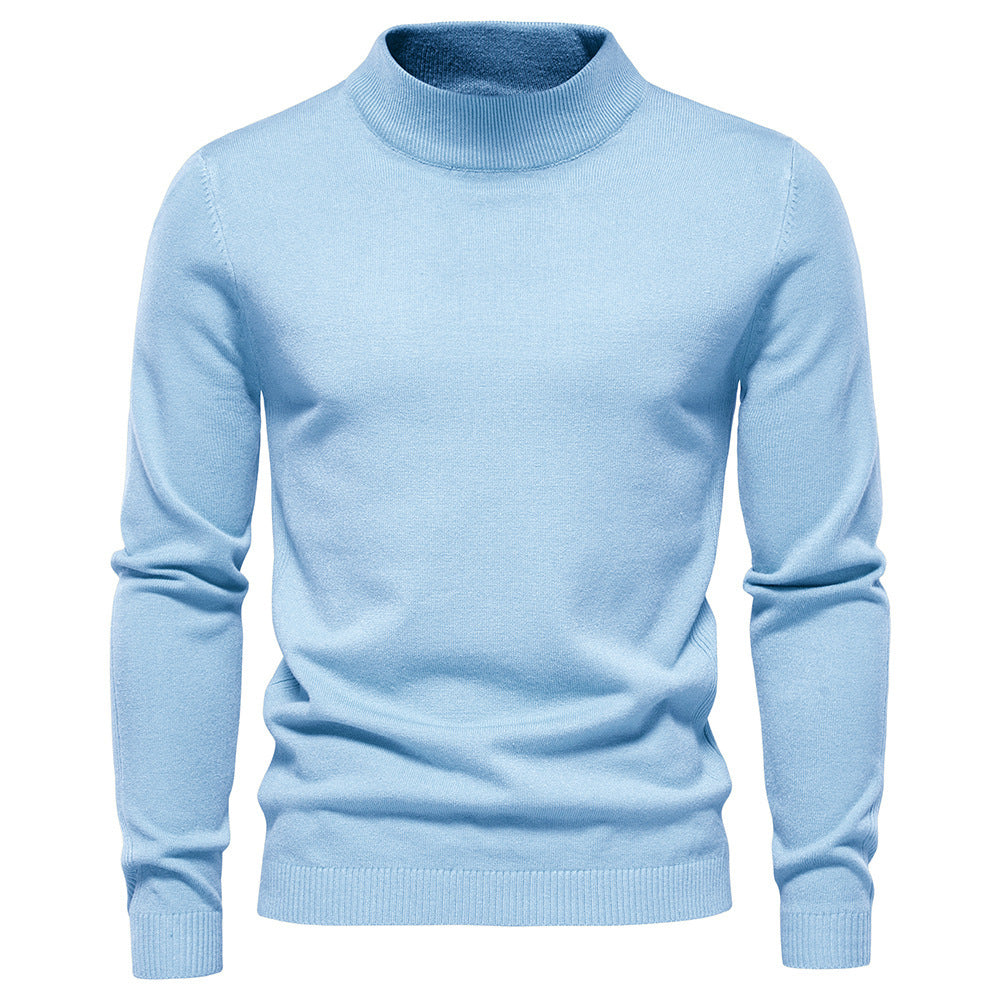 Men's Pollover Casual Knitted Crew Neck Sweatshirt