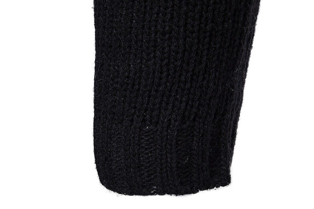 Men's Solid Color Hooded Long Sleeve Cardigans