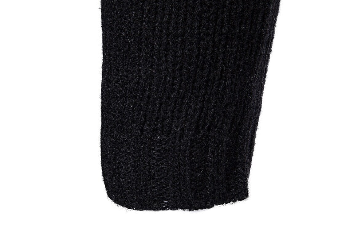 Men's Solid Color Hooded Long Sleeve Cardigans
