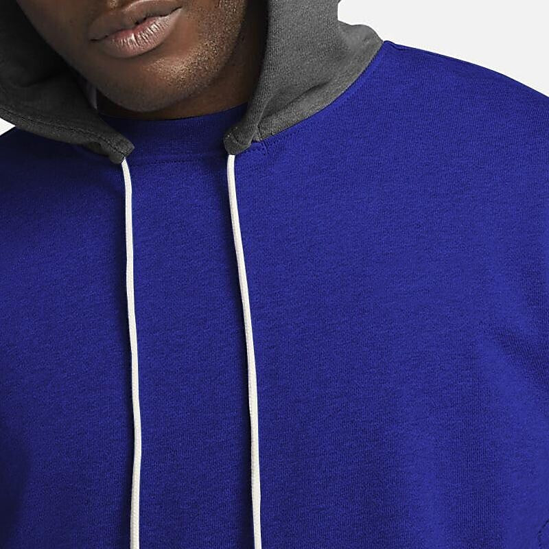 Men's Contrast Hoodied Trendy Pullover Tracksuit