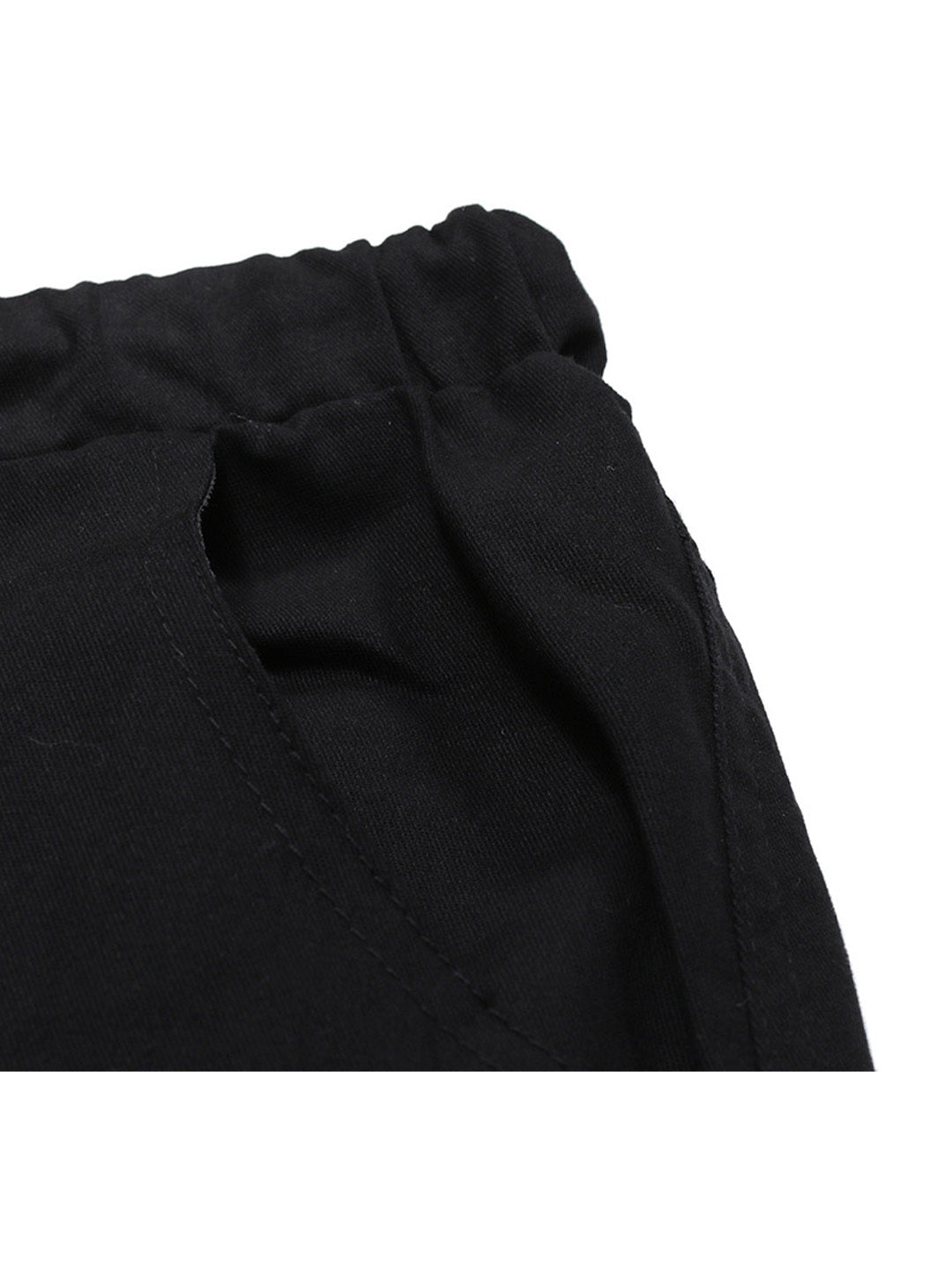 Men's Drawstring Waist Patch Pockets Detail Cargo Pants