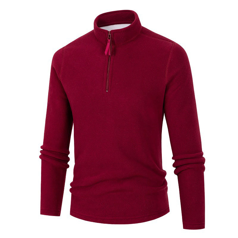 Men's Half Zip Turtleneck Fleece Sweatshirt
