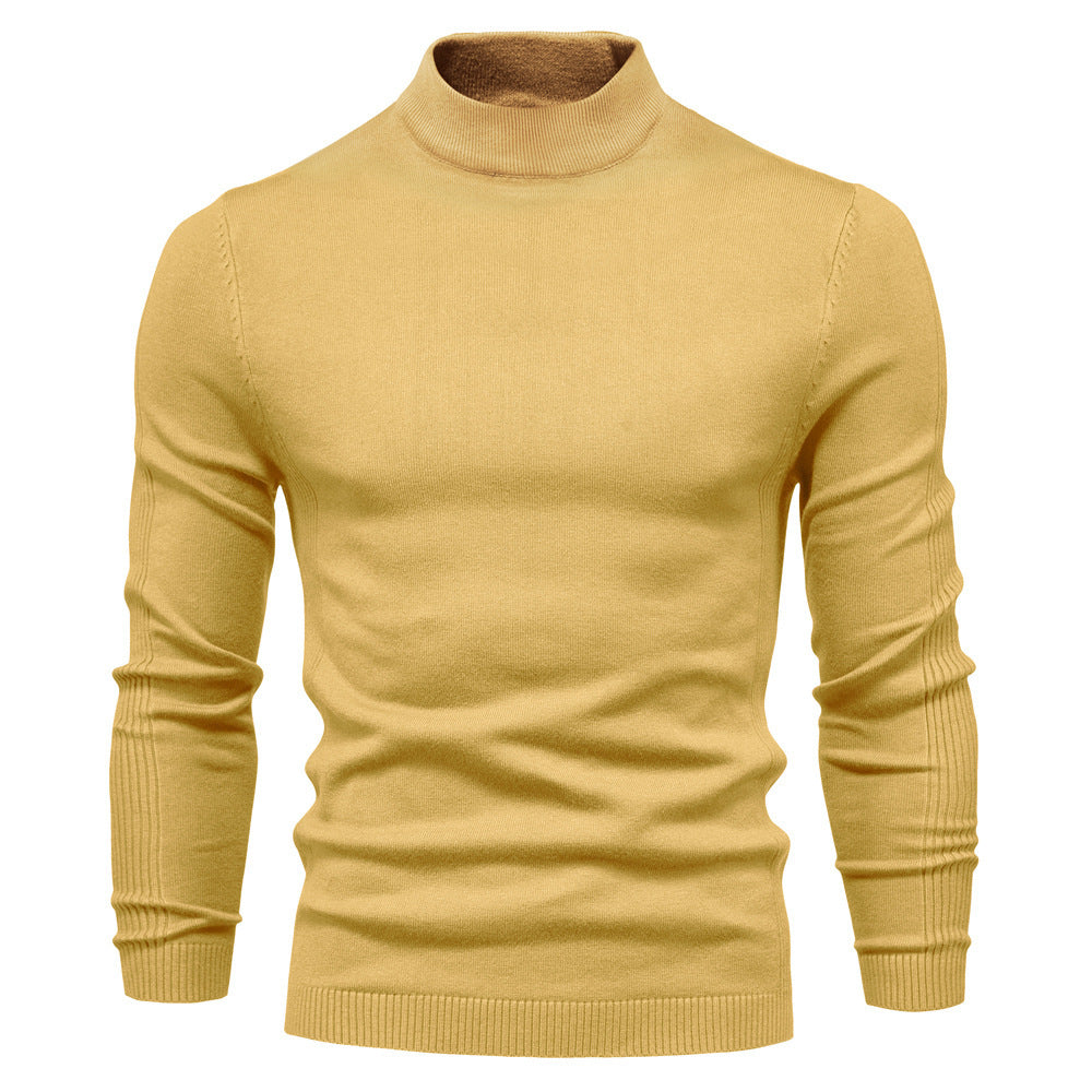 Men's Pollover Casual Knitted Crew Neck Sweatshirt