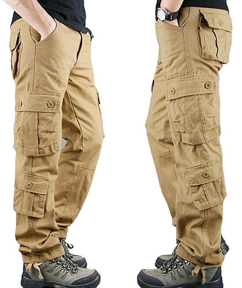 Men's Military Work Pants Hiking Cargo Pants Tactical Pants 8 Pockets Outdoor Ripstop Quick Dry Multi Pockets Breathable Cotton Combat Pants / Trousers Bottoms Army Green Black Blue Khaki
