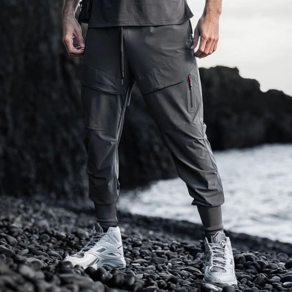 Men's Slim Fit Casual Workouts Sweatpants with Multiple Pockets
