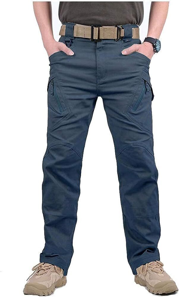 7-packs  Men's Assault Tactical Pants Lightweight Cotton Outdoor Military Combat Cargo Trousers