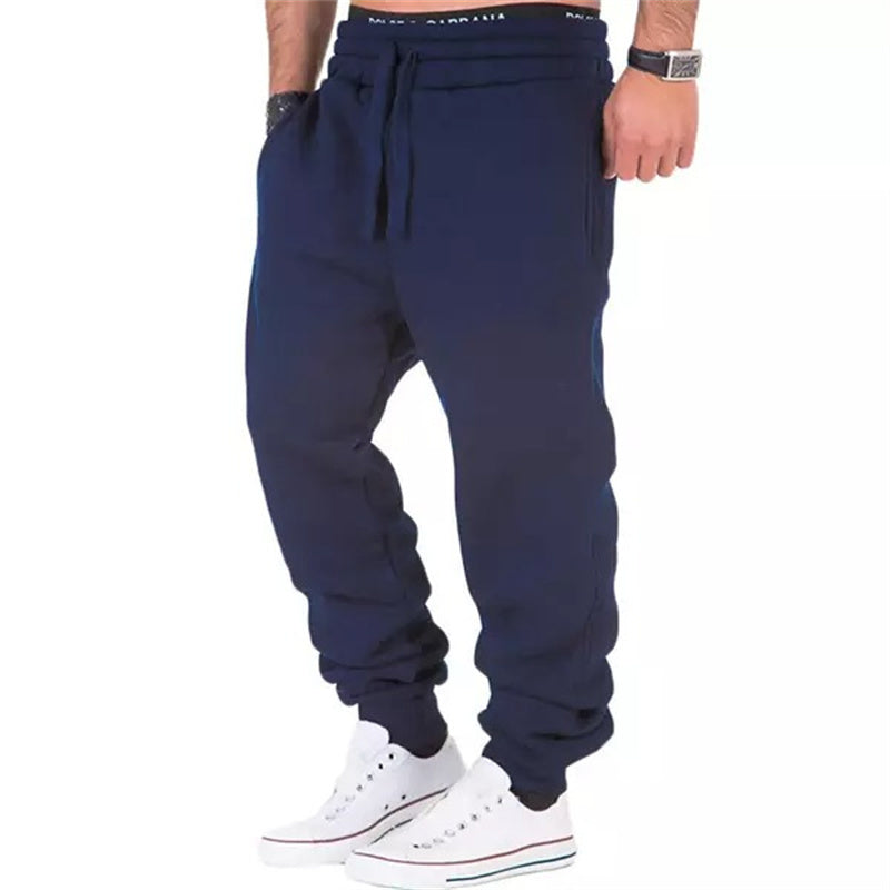 Men's Drawstring Elastic Waist Solid Color Sweatpants Joggers