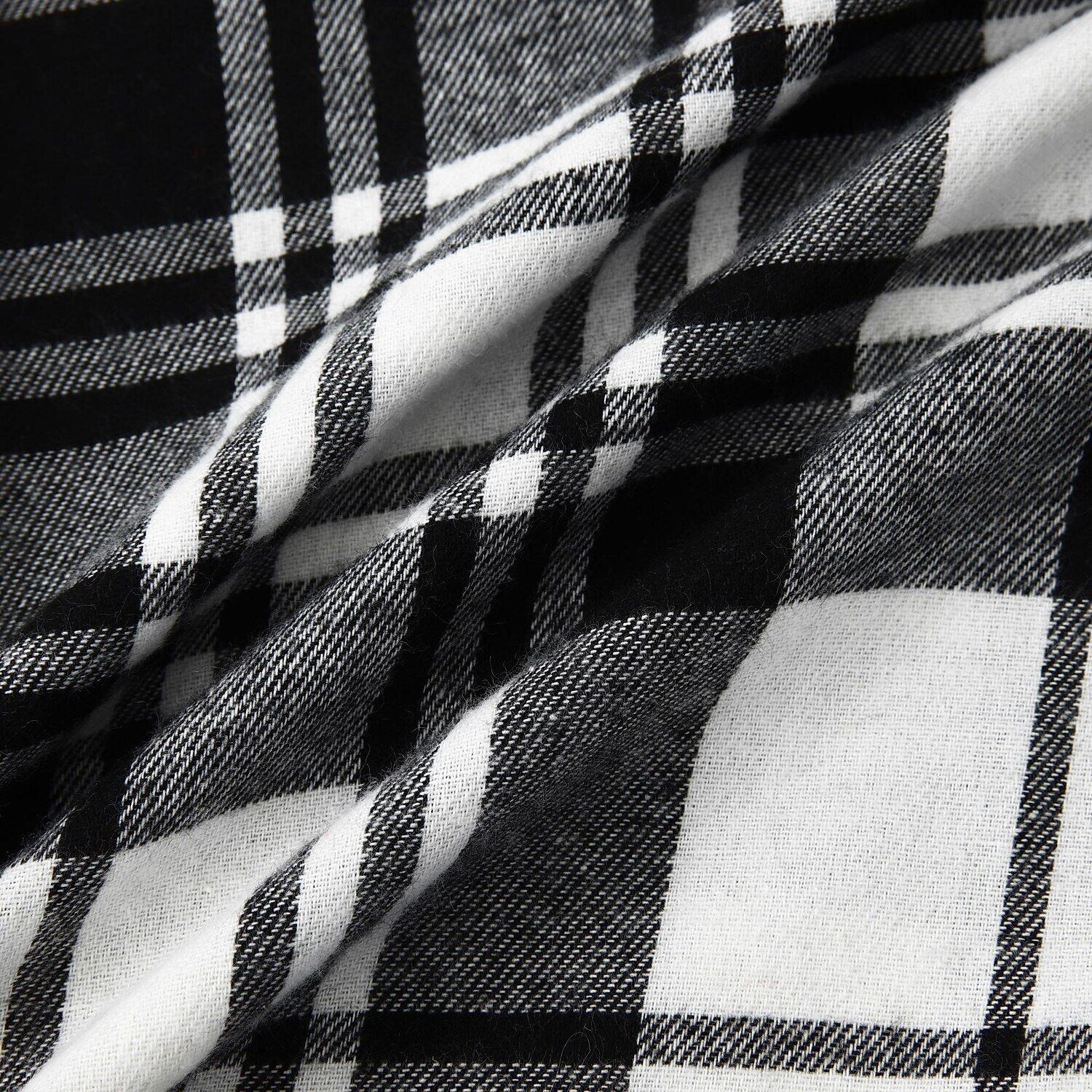 Men's Long Sleeve Flannel Brushed Check Hooded Casual Shirt