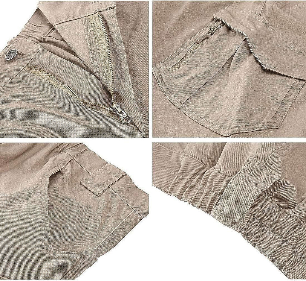 7-packs  Men's Assault Tactical Pants Lightweight Cotton Outdoor Military Combat Cargo Trousers