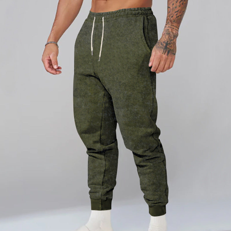 Men's Casual Sports Wide Leg Elastic Slim Fit Pants