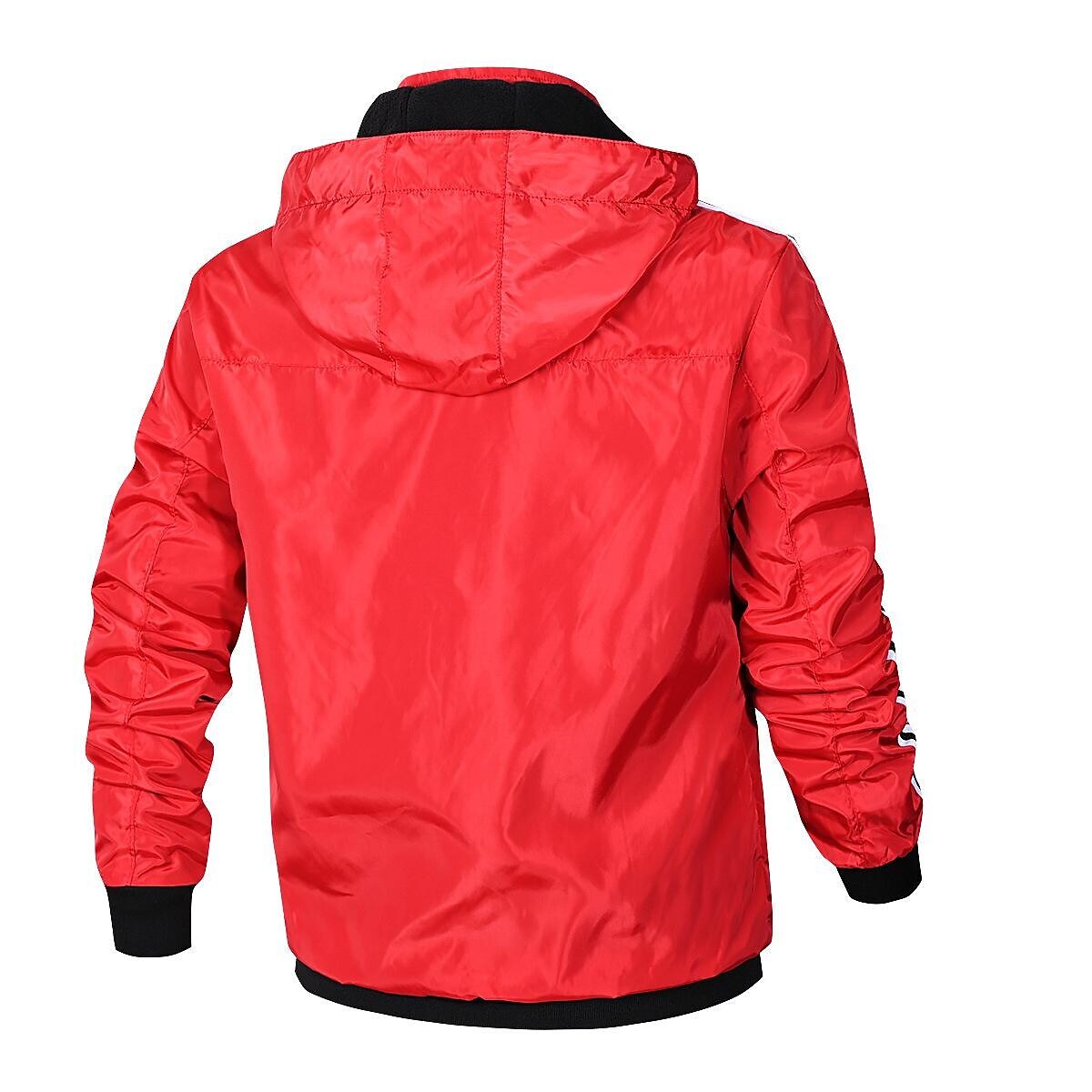 Men's Hooded Detachable Outdoor Windproof Two-Piece Track Jacket