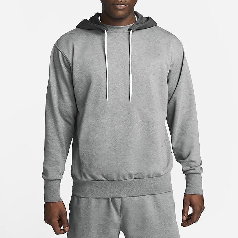 Men's Contrast Hoodied Trendy Pullover Tracksuit