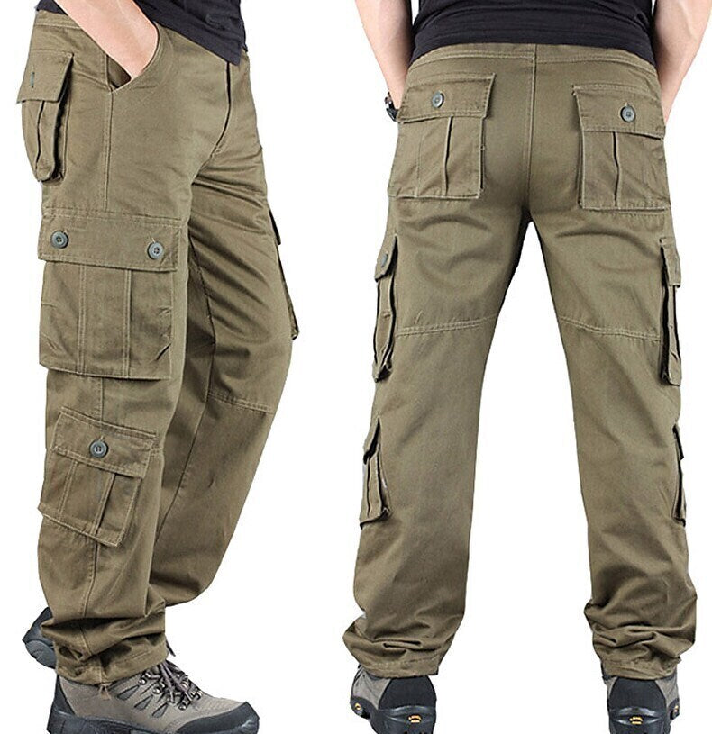 Men's Military Work Pants Hiking Cargo Pants Tactical Pants 8 Pockets Outdoor Ripstop Quick Dry Multi Pockets Breathable Cotton Combat Pants / Trousers Bottoms Army Green Black Blue Khaki