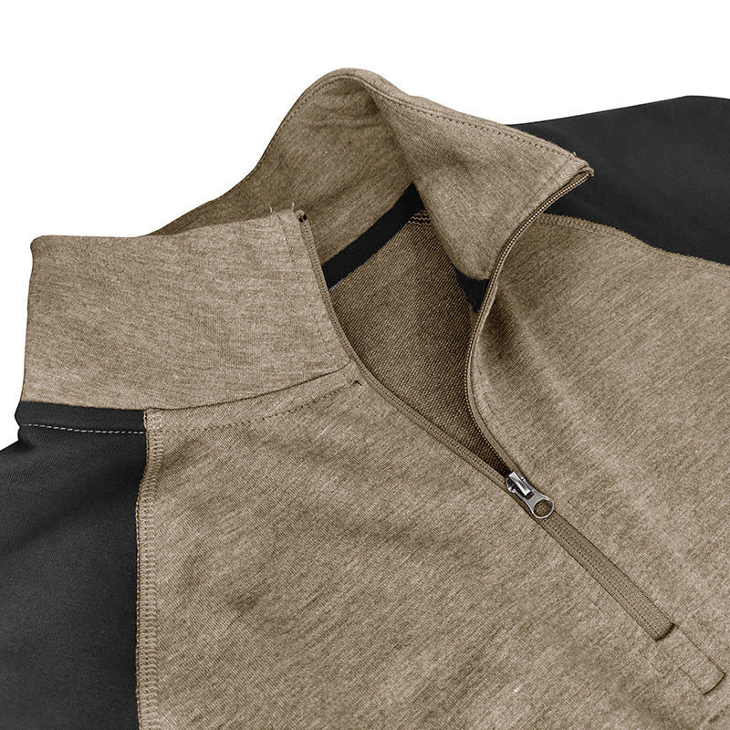 Men's Basic Casual Color Block Hoodie