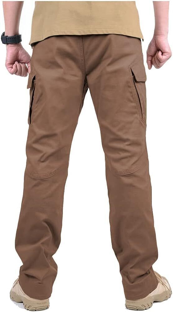 7-packs  Men's Assault Tactical Pants Lightweight Cotton Outdoor Military Combat Cargo Trousers