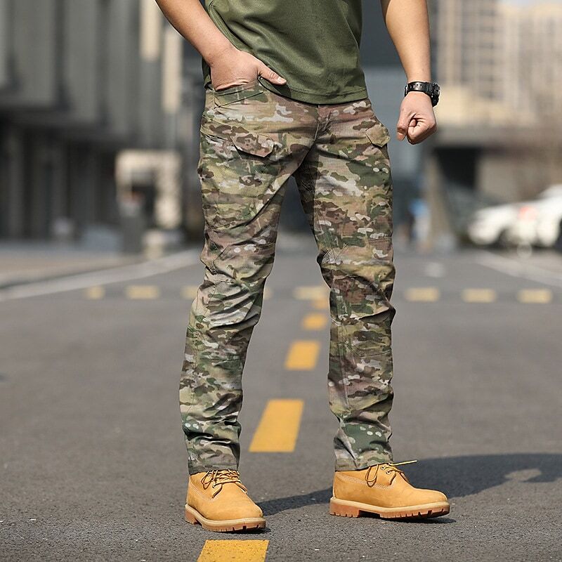 Men's Outdoor Multiple Pockets Full Length Pants