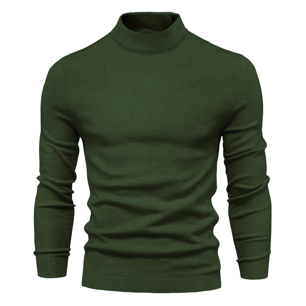 Men's Pollover Casual Knitted Crew Neck Sweatshirt