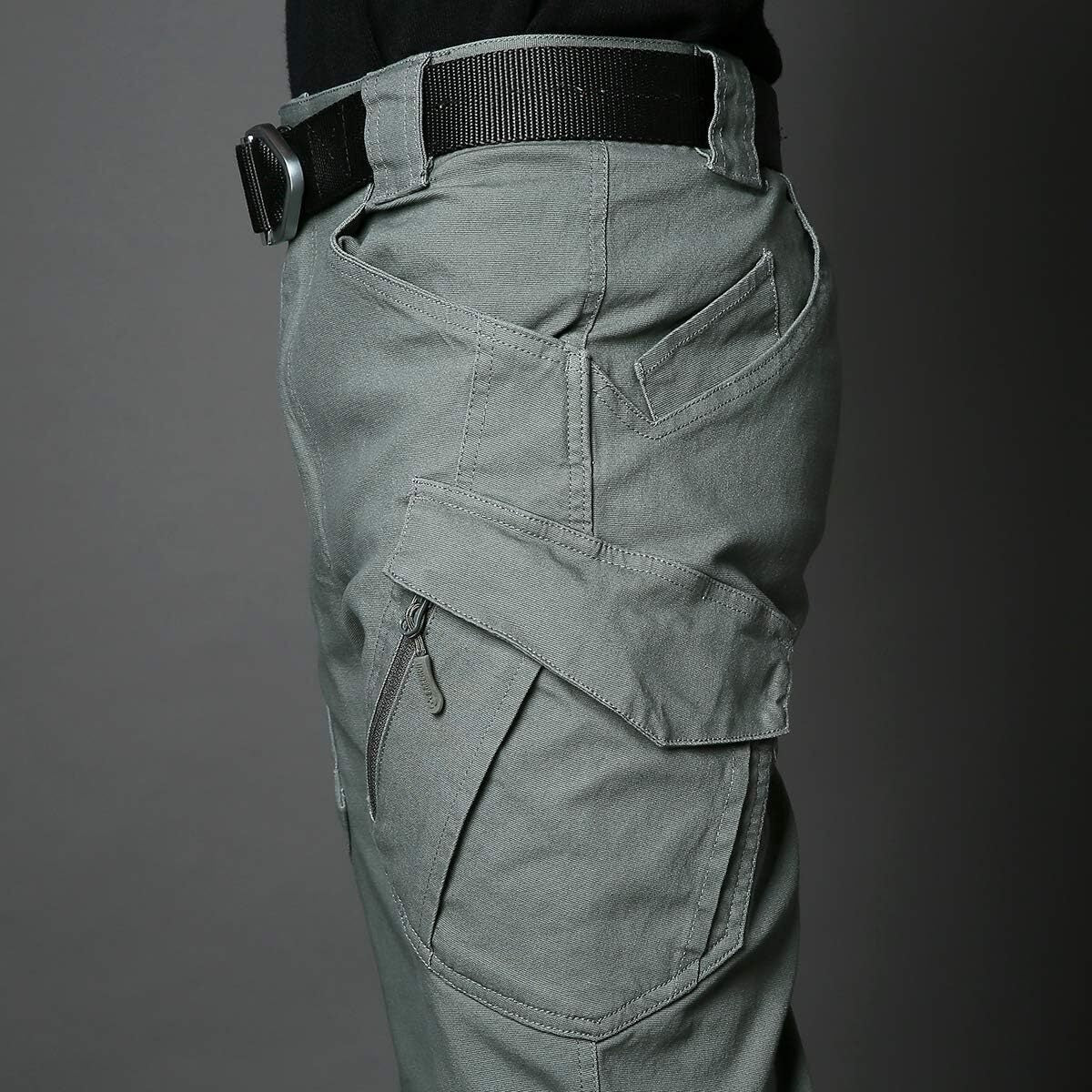 7-packs  Men's Assault Tactical Pants Lightweight Cotton Outdoor Military Combat Cargo Trousers
