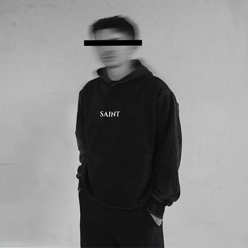 Fallen Angel Print Men's Hoodie
