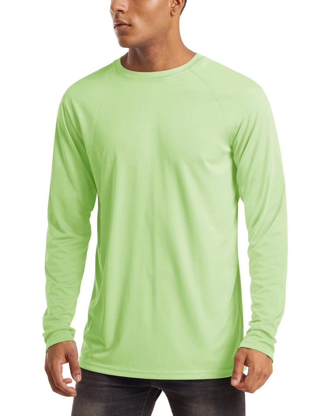 Men's Long Sleeve Shirts UPF 50+ UV Sun Protection Athletic Shirts for Hiking Running Workout Rash Guard