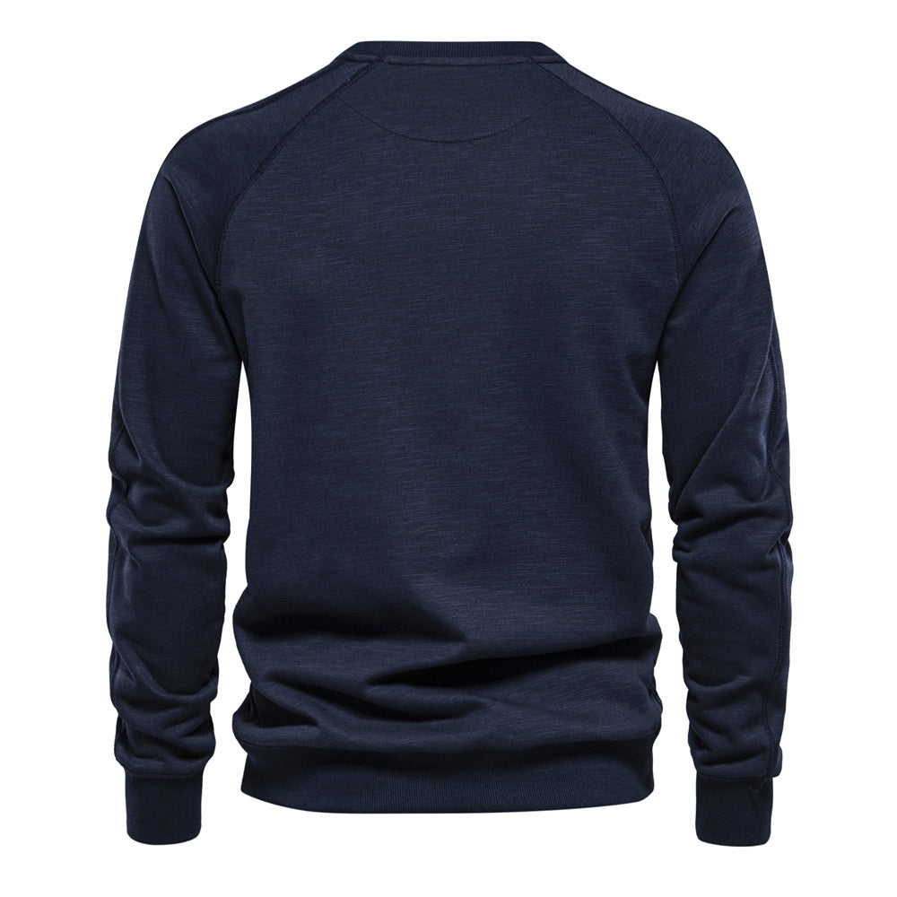 Men's Casual Graphic Design Crew Neck Sweatshirt