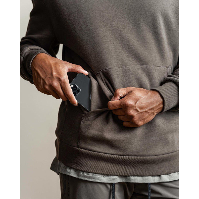 Men's Fleece Hidden Zipper Pocket Detail Hoodie