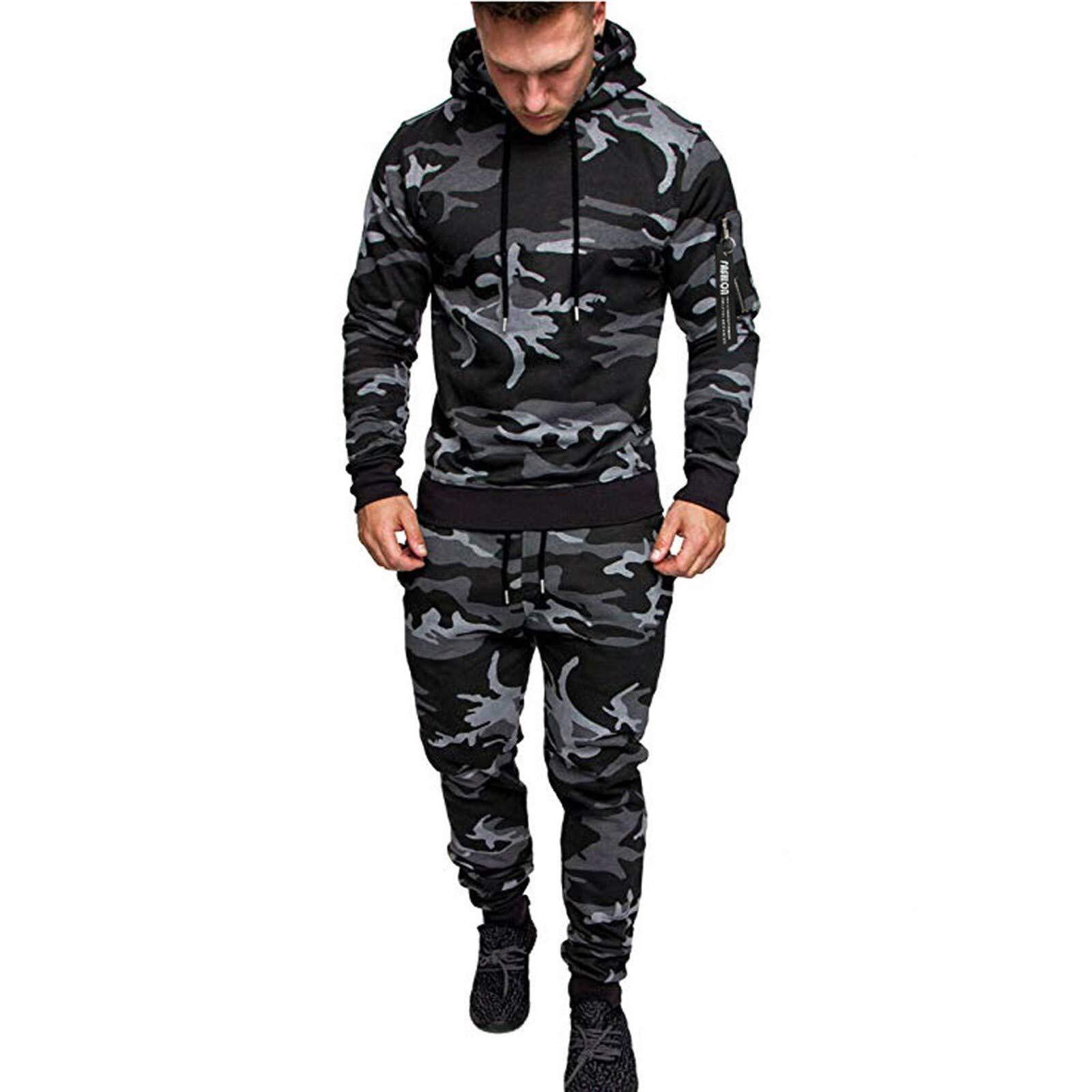 Alban Zipper Detail Drawstring Hoodie & Sweatpants