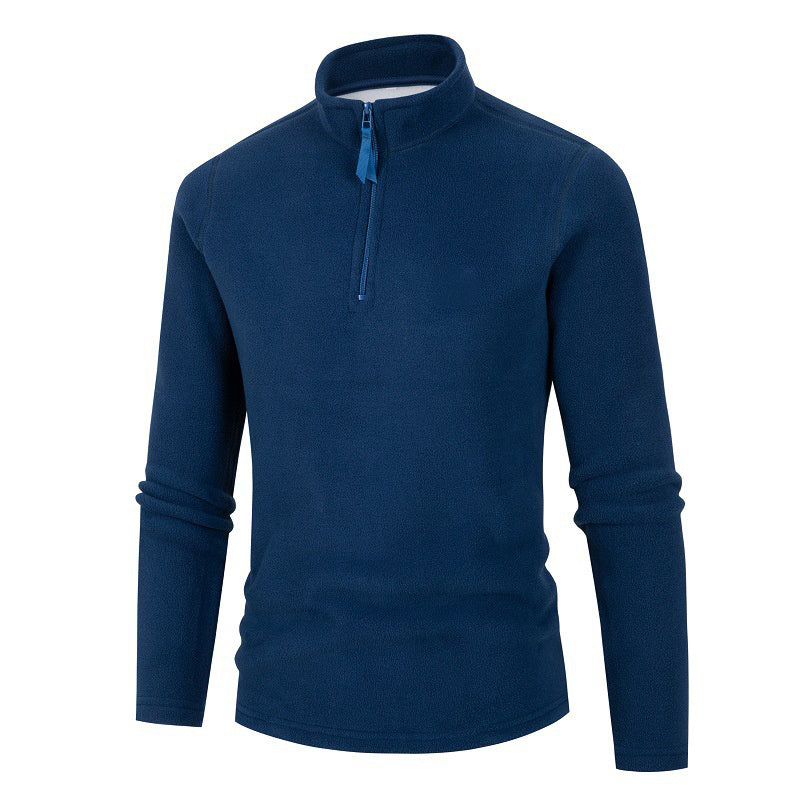 Men's Half Zip Turtleneck Fleece Sweatshirt