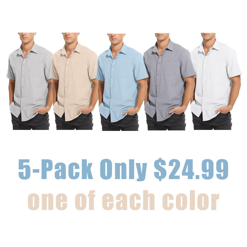 Casual Button Down Cotton Shirts
