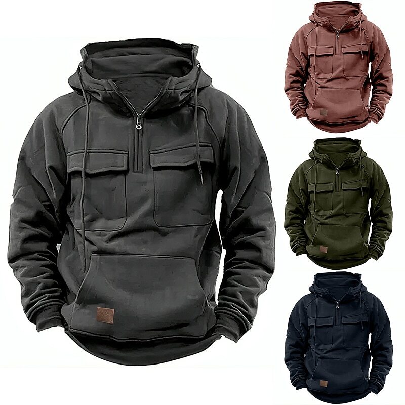 Men's Quarter Zipper Sports & Outdoor Hoodie