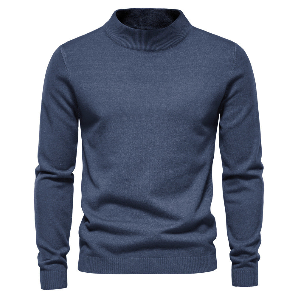 Men's Pollover Casual Knitted Crew Neck Sweatshirt