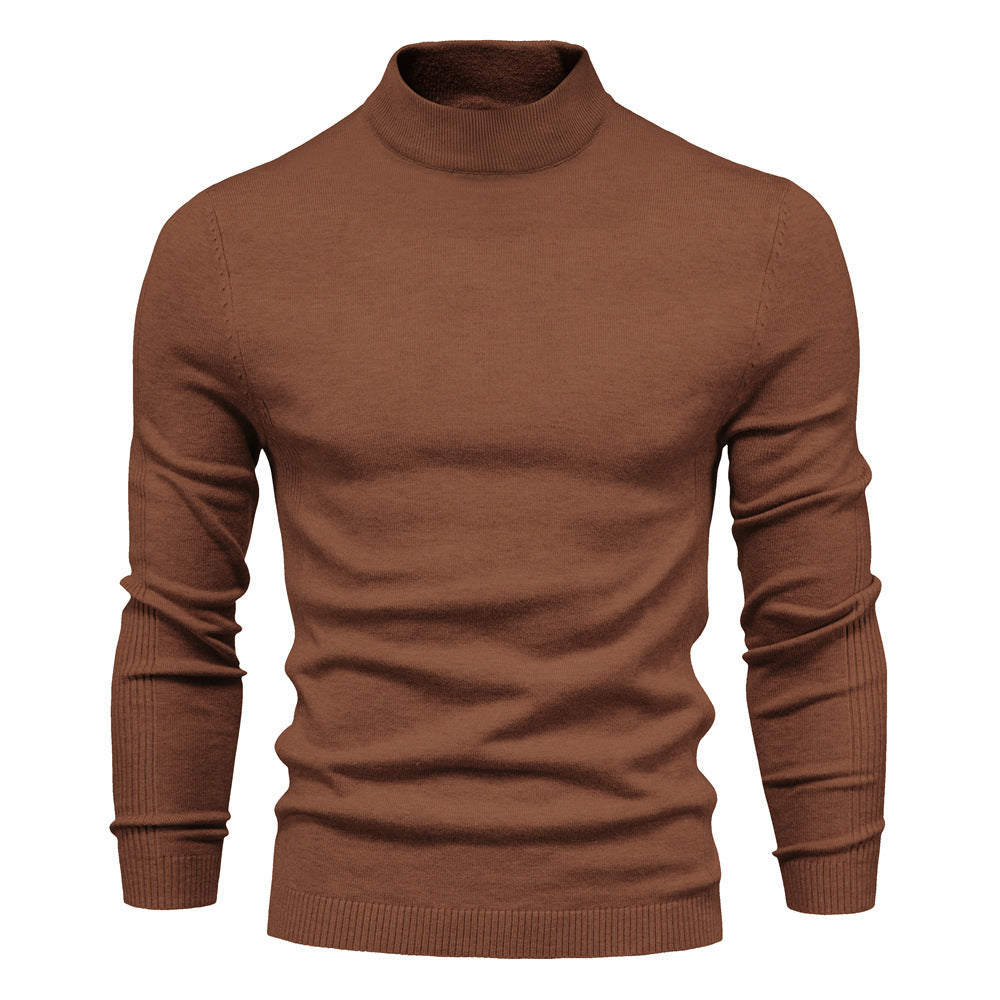 Men's Pollover Casual Knitted Crew Neck Sweatshirt