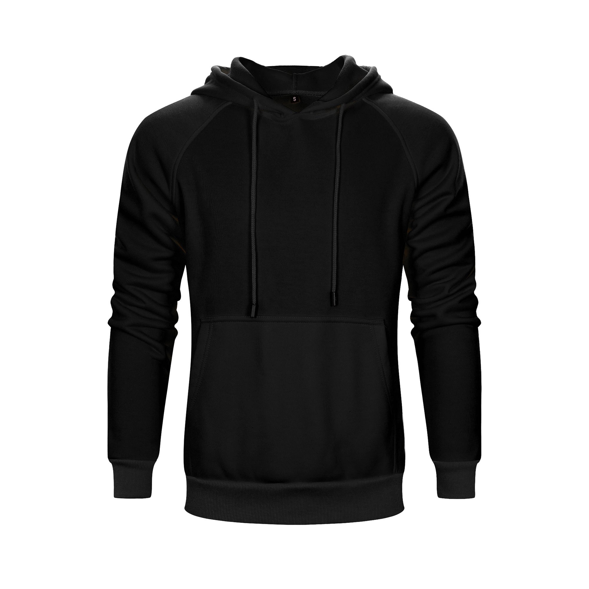 Men's Solid Color Raglan Sleeves Fleece Hoodies Sweatshirts