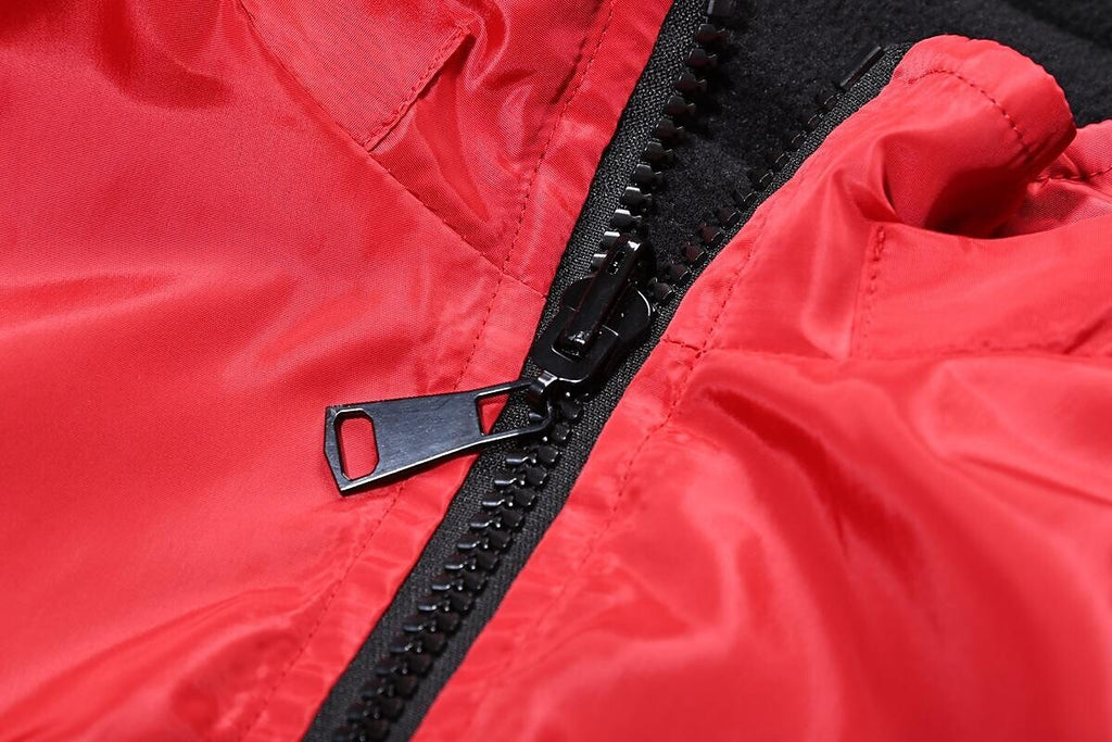 Men's Hooded Detachable Outdoor Windproof Two-Piece Track Jacket