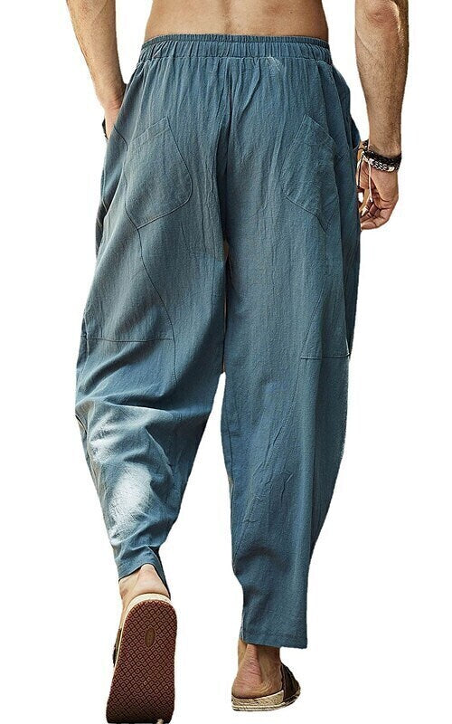 Men's Drawstring Patchwork Multiple Pockets Pants Casual Athleisure Micro-elastic Breathable Quick Dry Loose White Black Green Gray Khaki M L XL XXL XXXL / Winter / Lightweight / Fall / Winter