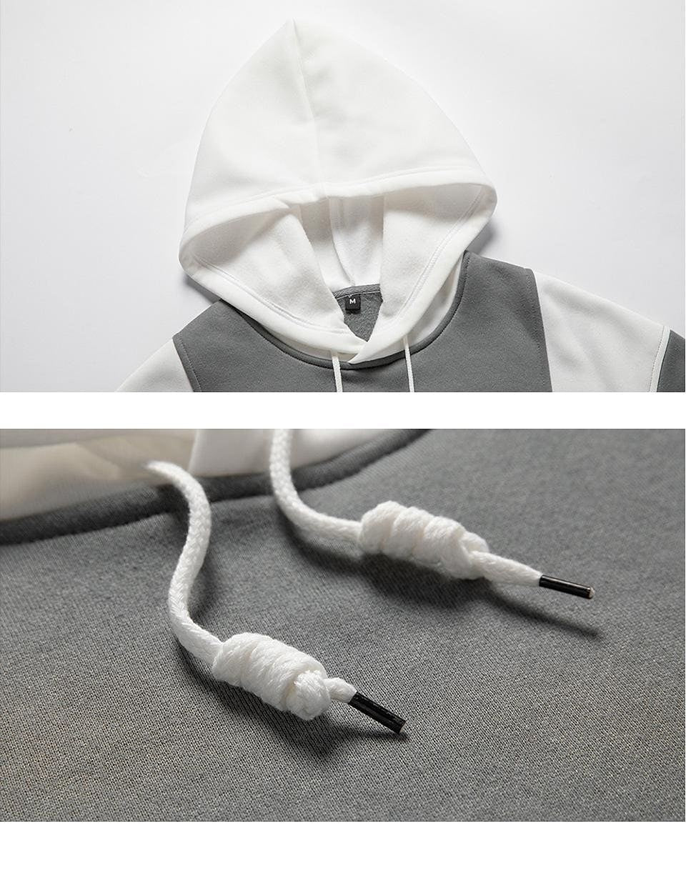 Men's Color Block Casual Long-sleeved Hoodie Tracksuit