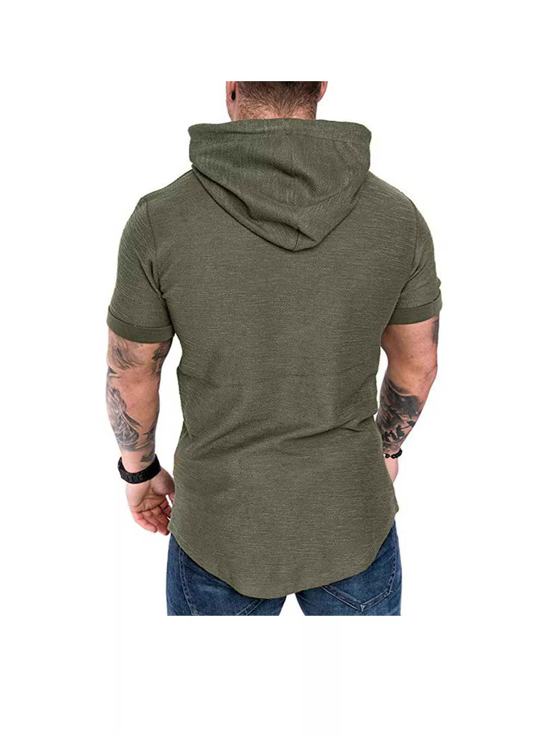 Men's Textured Solid Color High Quality Pullover Hoodies Soft Breathable