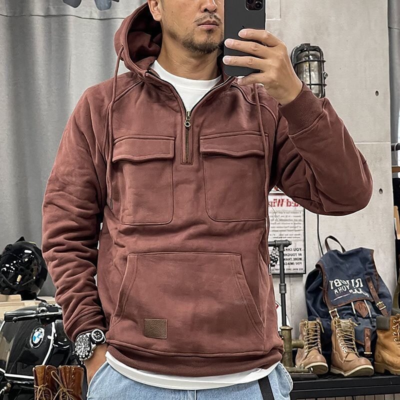 Men's Quarter Zipper Sports & Outdoor Hoodie