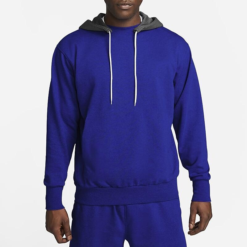 Men's Contrast Hoodied Trendy Pullover Tracksuit