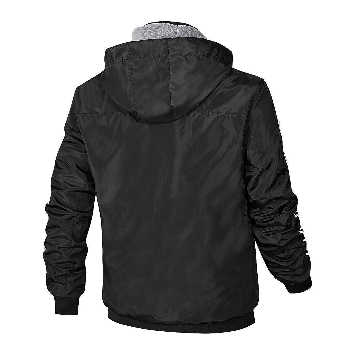 Men's Hooded Detachable Outdoor Windproof Two-Piece Track Jacket